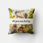 Create Your Own 4 Photo With Text クッション (裏面)