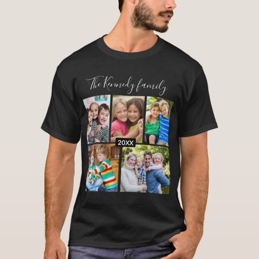Create Your Own 5 Photo Collage Family Vacation  Tシャツ (正面)