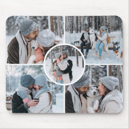 Create Your Own 5 Photo Collage Mousepad マウスパッド