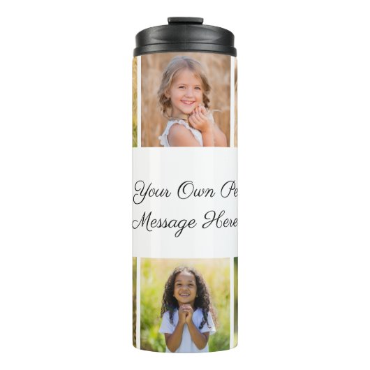 Create Your Own 6 Photo Collage Add Your Greeting タンブラー (正面)