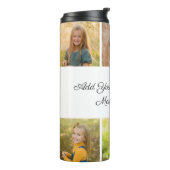 Create Your Own 6 Photo Collage Add Your Greeting タンブラー (回転左)