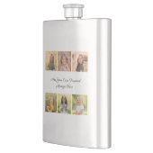 Create Your Own 6 Photo Collage Add Your Greeting フラスク (左)