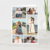 Create Your Own 6 Photo Collage Greeting カード (正面)