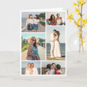 Create Your Own 6 Photo Collage Greeting カード (黄色い花)