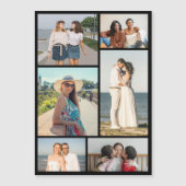 Create Your Own 6 Photo Collage Magnetic Card (正面)