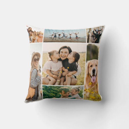 Create Your Own 7 Photo Collage クッション (裏面)