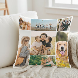 Create Your Own 7 Photo Collage クッション