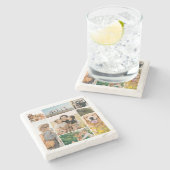 Create Your Own 7 Photo Collage ストーンコースター (横)