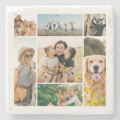 Create Your Own 7 Photo Collage ストーンコースター (正面)