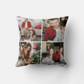 Create Your Own 8 Photo Custom Pic Double Sided クッション (裏面)