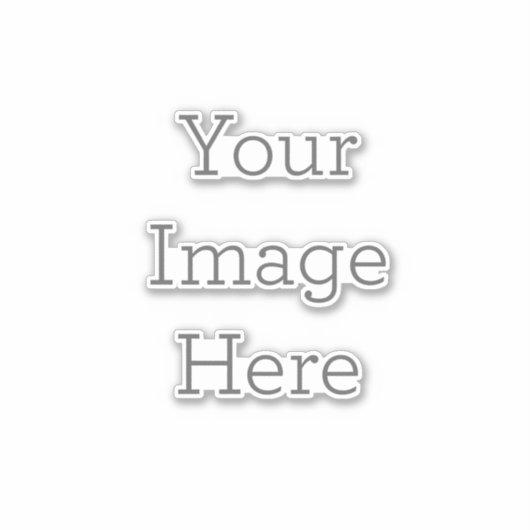 ラージ（大）：20.32cm x 20.32cm シート カスタムカットビニールシール (正面)