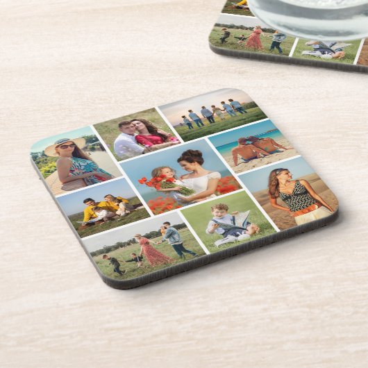 Create Your Own 9 Photo Collage コースター (左側)