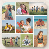 Create Your Own 9 Photo Collage コースター (正面)