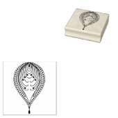 Create Your Own Abstract Lines Dots Feather Petal ラバースタンプ (押印)