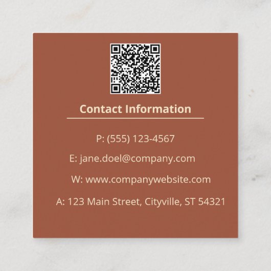 Create Your Own Achempong: Ornate | African Stripe スクエア名刺 (裏面)