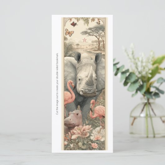 Create Your Own African Animals Bookmark Card (スタンド正面)