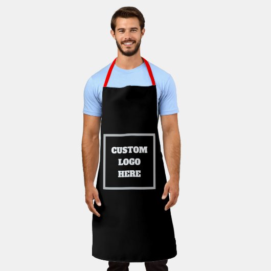 Create Your Own Apron - Customized Logo Design エプロン (着用した状態)