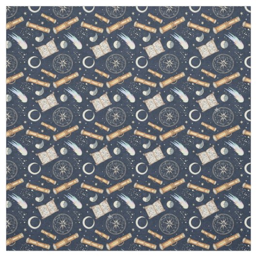 Create Your Own Astrological Studies Celestial ファブリック (見本)