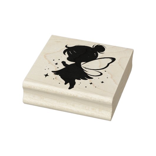 Create Your Own Baby Girl Flying Butterfly Fairy ラバースタンプ (スタンプ)