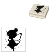Create Your Own Baby Girl Flying Butterfly Fairy ラバースタンプ (押印)