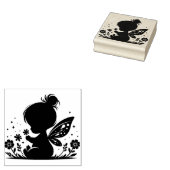 Create Your Own Baby Girl Meadow Fairy ラバースタンプ (押印)