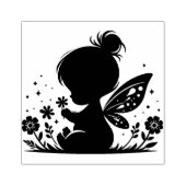 Create Your Own Baby Girl Meadow Fairy ラバースタンプ (インプリント)