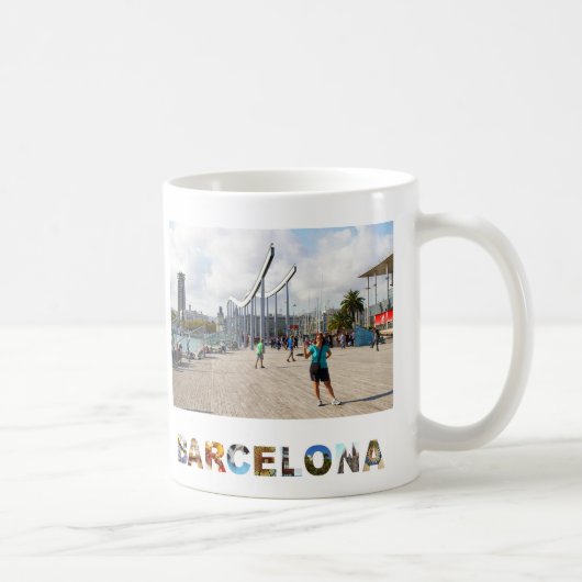 Create Your Own Barcelona Spain Vacation写真 コーヒーマグカップ (右)