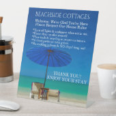 Create Your Own Beach Guest House Rules  台座サイン (インサイチュ)