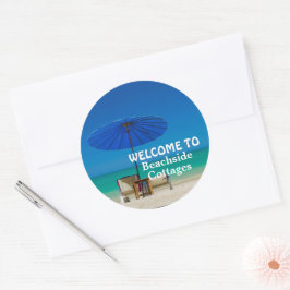 Create Your Own Beach Vacation Rental Welcome ラウンドシール