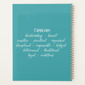 Create Your Own Beautiful Capricorn Zodiac プランナー手帳 (裏面)