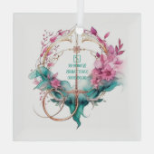 Create Your Own Beautiful Sagittarius Zodiac ガラスオーナメント (裏面)