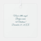 Create Your Own Big Eyed Christmas Angel メタルオーナメント (裏面)