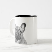 Create Your Own Black and White Pet Photo ツートーンマグカップ (正面左)