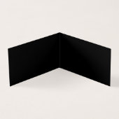 Create Your Own Black Custom Design Holiday Card (内部)