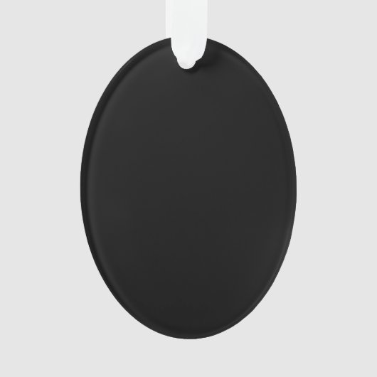 Create Your Own Black Custom Design Holiday Card オーナメント (正面)