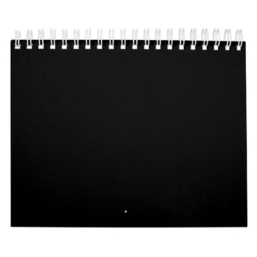Create Your Own Black Custom Design Holiday Card カレンダー (カバー)