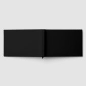 Create Your Own Black Custom Design Holiday Card ゲストブック (全面)