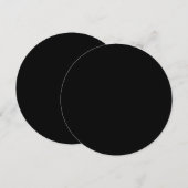 Create Your Own Black Custom Design Holiday Card セーブザデート (正面/裏面)