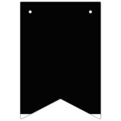 Create Your Own Black Custom Design Holiday Card バンティングフラッグ (第3の旗)