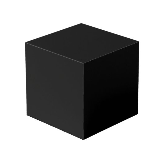 Create Your Own Black Custom Design Holiday Card フォトキューブ (正面アングル)