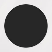 Create Your Own Black Custom Design Holiday Card ラベル (デザイン2)