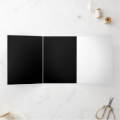 Create Your Own Black Custom Design Holiday Card 三つ折りプログラム (内部)