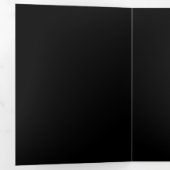 Create Your Own Black Custom Design Holiday Card 三つ折りプログラム (内部最初)