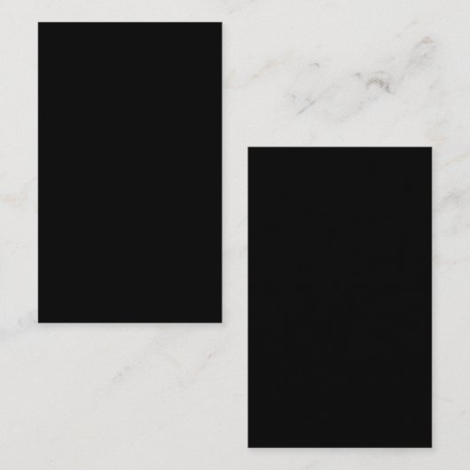 Create Your Own Black Custom Design Holiday Card 名刺 (正面/裏面)