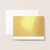 Create Your Own Black Custom Design Holiday Card 箔カード (裏面封筒付き)