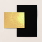 Create Your Own Black Custom Design Holiday Card 箔カード (ディスプレー)