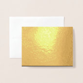 Create Your Own Black Custom Design Holiday Card 箔カード (封筒付き正面)