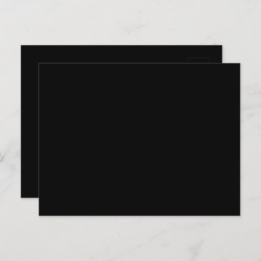 Create Your Own Black Custom Personalized シーズンポストカード (正面/裏面)