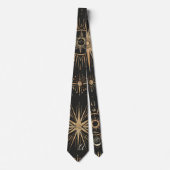 Create Your Own Black & Gold Celestial Magical Eye ネクタイ (正面)