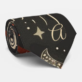 Create Your Own Black Orange Celestial ネクタイ (ロール)